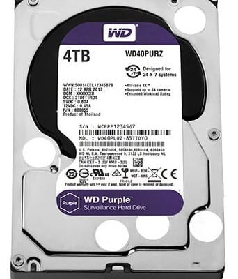 Ổ cứng Camera 4TB HDD WESTERN PURPLE WD40PURZ
