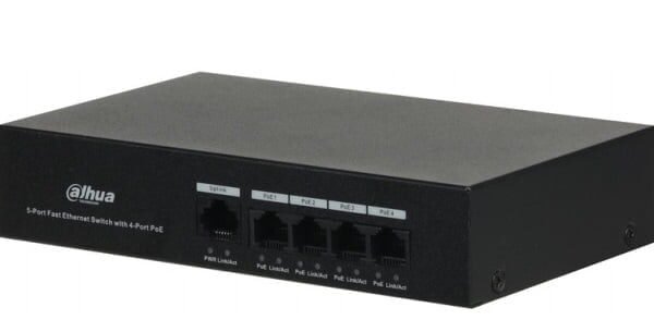 4 Port PoE 10/100Mbps Switch PoE DAHUA PFS3005-4ET-36