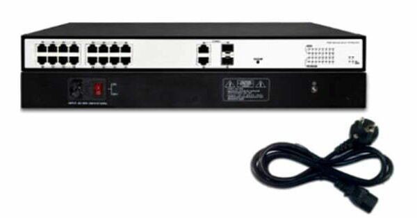 16 Port PoE 10/100Mbps Switch PoE HIKVISION SH-1016P-2C