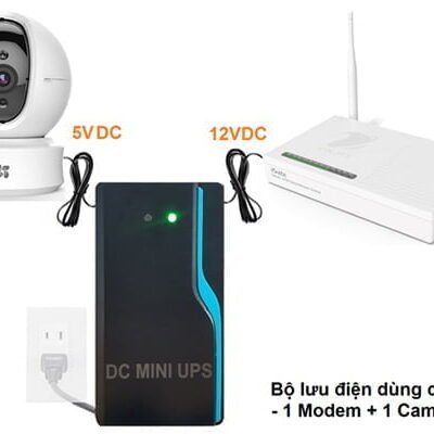 Bộ cấp Nguồn tích điện 5V+12V UPS mini DIAMOND DA-MU512-8.000