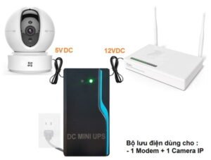 Bộ cấp Nguồn tích điện 5V+12V UPS mini DIAMOND DA-MU512-12.000