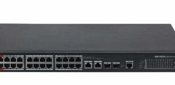 Switch 24 Port 100Mbps + 2 Port Gigabit Managed Switch PoE KBVISION KX-CSW24-PF