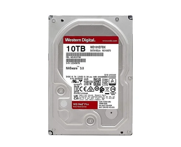 Ổ cứng chuyên Camera 10TB Western Red Plus WD101EFBX