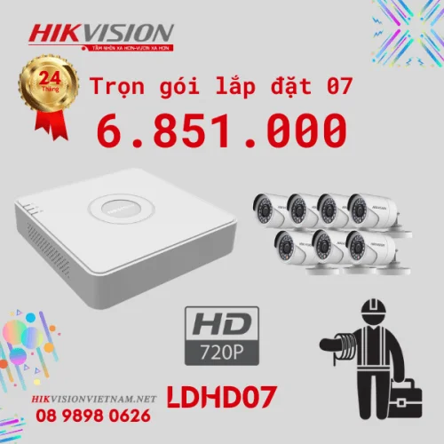 Alternative view of TRỌN GÓI 07 CAMERA HD HIVISION CHÍNH HÃNG 100%