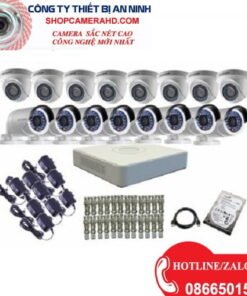 TRỌN BỘ 16 CAMERA HIKVISION 1.0 MPX (CHO  NHÀ Ở VÀ NHÀ TRỌ )