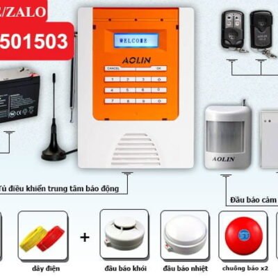Lắp Đặt Trọn Gói Bộ 3 Báo Trộm + 3 Báo cháy Dùng Sim