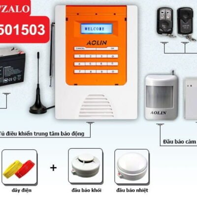 LẮP ĐẶT TRỌN GÓI BỘ 2 BÁO TRỘM, 2 BÁO CHÁY DÙNG SIM