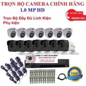 TRỌN BỘ CAMERA CHÍNH HÃNG 1.0 MP HD