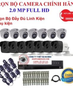 TRỌN BỘ CAMERA CHÍNH HÃNG 2MP FULLHD 1080MPX