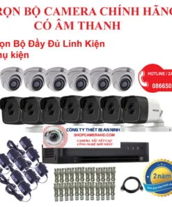 trọn bộ camera có âm thanh