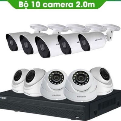 TRỌN BỘ 10 CAMERA KBVISION 2.0MP THƯƠNG HIỆU MỸ