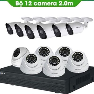 TRỌN BỘ 12 CAMERA KBVISION 2.0MP THƯƠNG HIỆU MỸ