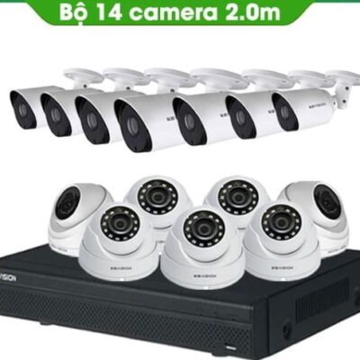 TRỌN BỘ 14 CAMERA KBVISION 2.0MP THƯƠNG HIỆU MỸ