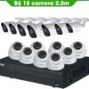 TRỌN BỘ 15 CAMERA KBVISION 2.0MP THƯƠNG HIỆU MỸ