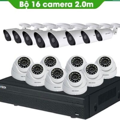 TRỌN BỘ 16 CAMERA KBVISION 2.0MP THƯƠNG HIỆU MỸ
