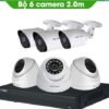 TRỌN BỘ 6 CAMERA KBVISION 2.0MP THƯƠNG HIỆU MỸ