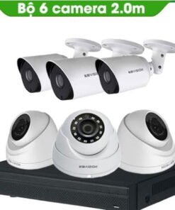TRỌN BỘ 6 CAMERA KBVISION 2.0MP THƯƠNG HIỆU MỸ