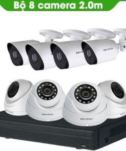 TRỌN BỘ 8 CAMERA KBVISION 2.0MP THƯƠNG HIỆU MỸ
