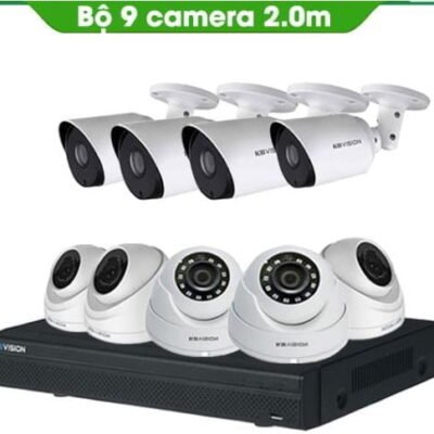 TRỌN BỘ 9 CAMERA KBVISION 2.0MP THƯƠNG HIỆU MỸ