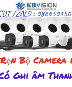 TRỌN BỘ CAMERA IP CÓ GHI ÂM KBVISION 2.0MP giá rẻ