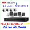 TRỌN BỘ CAMERA IP GHI ÂM THANH HIKVISION 4MP