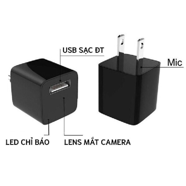 camera mini an ninh Coc Sac Iphone Wifi 4K Nhin Xa 30M Goc 100 The 128G 1