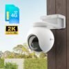Camera Sim 4G pin mặt trời Ezviz EB8 2K, pin 10400 mAh, quay quét 360,tầm nhìn xa 15m đàm thoại 2 chiều