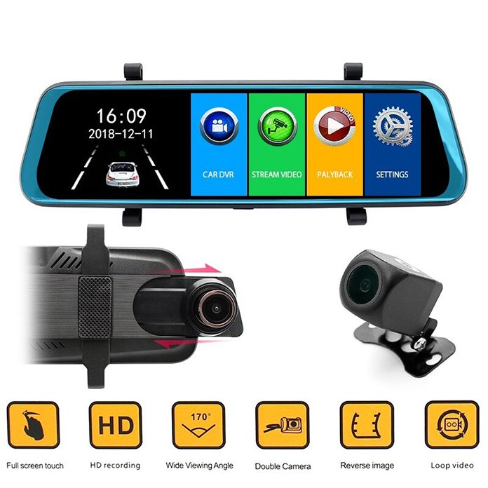 Camera hành trình ô tô Gương chiếu hậu 