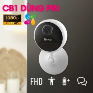 Camera wifi dùng pin Ezviz CB1 2MP, lưu điện 40 ngày liên tục,tích hợp mic và loa