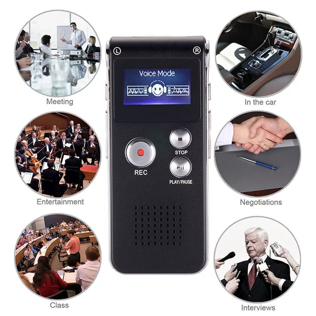 Máy Ghi Âm Cao cấp Pin trên 30h -Ghi ÂM Và Phát Lại Âm Thanh Trực Tiếp MP3