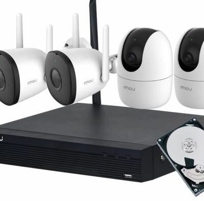 Trọn Bộ kit 4 Camera IMOU Wifi Không Dây xoay 360 và ngoài trời