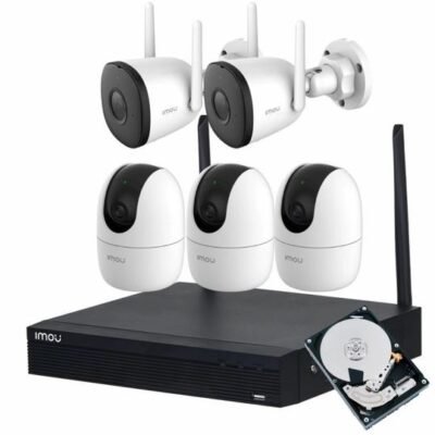 Trọn Bộ kit 5 Camera IMOU Wifi Không Dây xoay 360 và ngoài trời