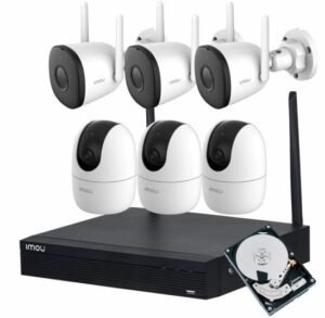 Trọn Bộ kit 6 Camera IMOU Wifi Không Dây xoay 360 và ngoài trời