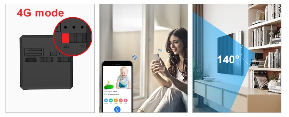 Camera Mini 4G thiết kế nhỏ gọn - hình ảnh thực tế 4