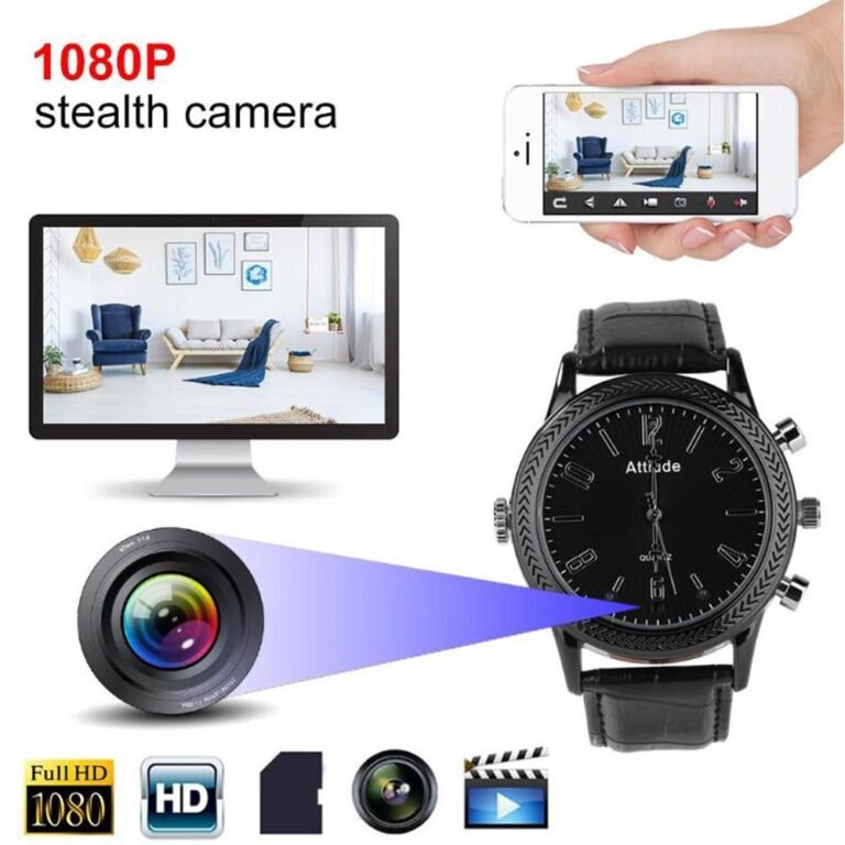 Camera ngụy trang quay lén đồng hồ đeo tay 4k pin 120 giờ
