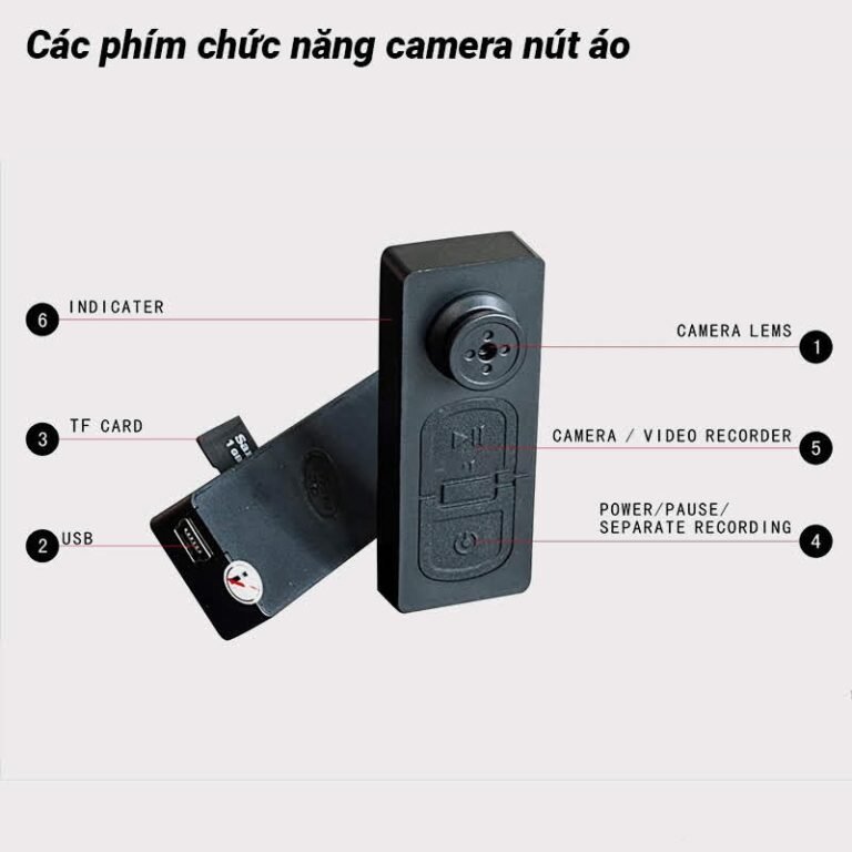 camera nút áo siêu nhỏ không dây ngụy trang 4k; 