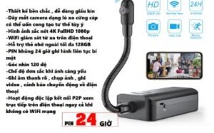 Camera Siêu Nhỏ thiết kế nhỏ gọn WiFi Không Dây PIN Khủng 24 Giờ