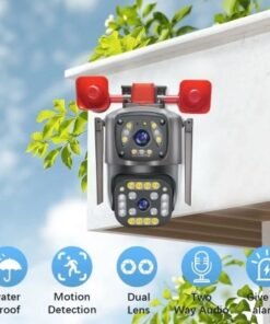 Camera Wifi yoosee 6Mp Q998 ( 2 Còi Báo Động ) 2 Mắt