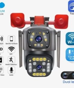Camera Wifi yoosee 6Mp Q998 ( 2 Còi Báo Động ) 2 Mắt
