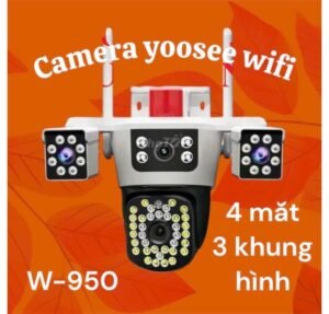 Camera  Yoosee ip wifi W950 ( 4 Mắt ) 3 Khung Hình Camera ip wifi yoosee tầm Nhìn xa 30 -50mcamera yoosee 3 râu hd-720p,
camera yoosee 3.0mpx 1080p,
Cài đặt Yoosee,
camera yoosee: cách sử dụng,
Camera Yoosee kết nối được máy điện thoại,
camera yoosee 4 râu 5.0mpx full hd 1080p,
Camera Yoosee ngoài trời,
Phần mềm camera Yoosee,shop camera,
human detection,
camera nhìn xa 100m,
camera 4 chiều,
camera đa chiều,
camera kbvision có âm thanh,