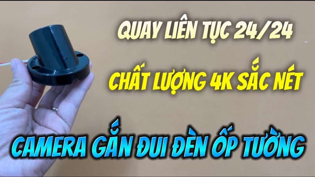 Camera Giấu Kín Đui Đèn Ốp Tường Màu Đen Mẫu Mới 2024 , Đui Đèn Gắn Camera Wifi Xem Trên Điện Thoại