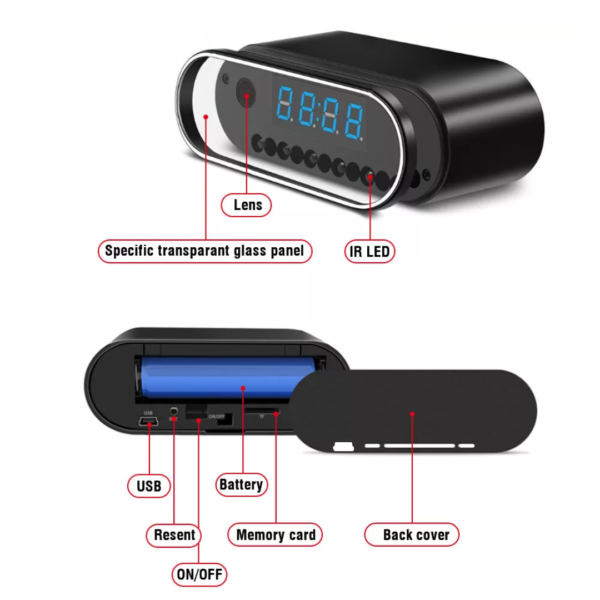 Camera tích hợp camera đồng hồ để bàn ảnh thư viện sản phẩm 24