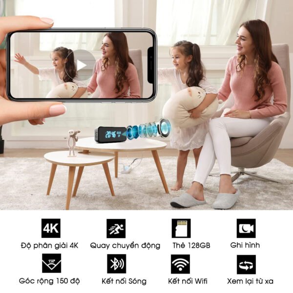 Gia camera mini an ninh Dong Ho De Ban T13Pro bảo mật 4