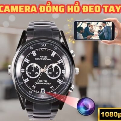 Giá Camera ngụy trang đồng hồ đeo tay dây kim loại S13 bí mật
