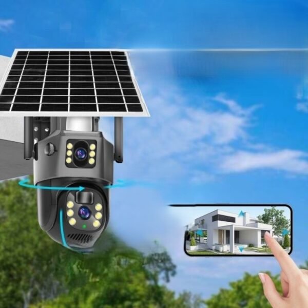 Lắp Camera 4g 2 Mắt Ptz V380 Sử Dụng Năng Lượng Ko Nắng 2 3 Ngày