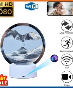 Giá camera mini an ninh đèn ngủ led 3D Cát chảy bảo mật