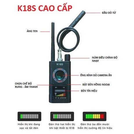 Máy Dò Sóng Phát Hiện thiết bị ghi âm hợp pháp