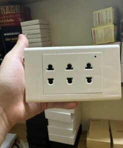 Camera Ngụy Trang ổ Cắm điện âm Tường 3 ổ 2 Chấu