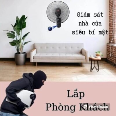 Camera Ngụy Trang Wifi Quạt Treo Tường