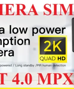 Camera 4g 2k 4.0mp Dùng Sim 4g TÍch HỢp Pin Không Cần Wifi, Kết Nối Xem điện Thoại